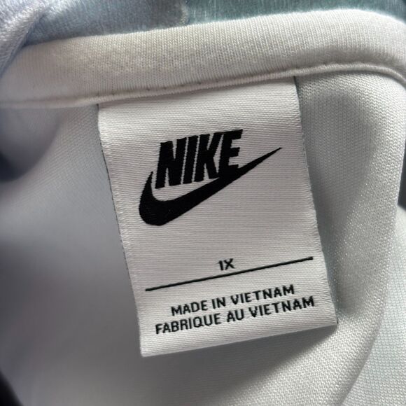 Nike Women Pastel Velour Hoodie Rainbow Velvet Cozy Sporty Plus Size 1X E114 - Picture 8 of 8